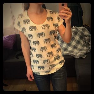 Gaze USA Elephant print top